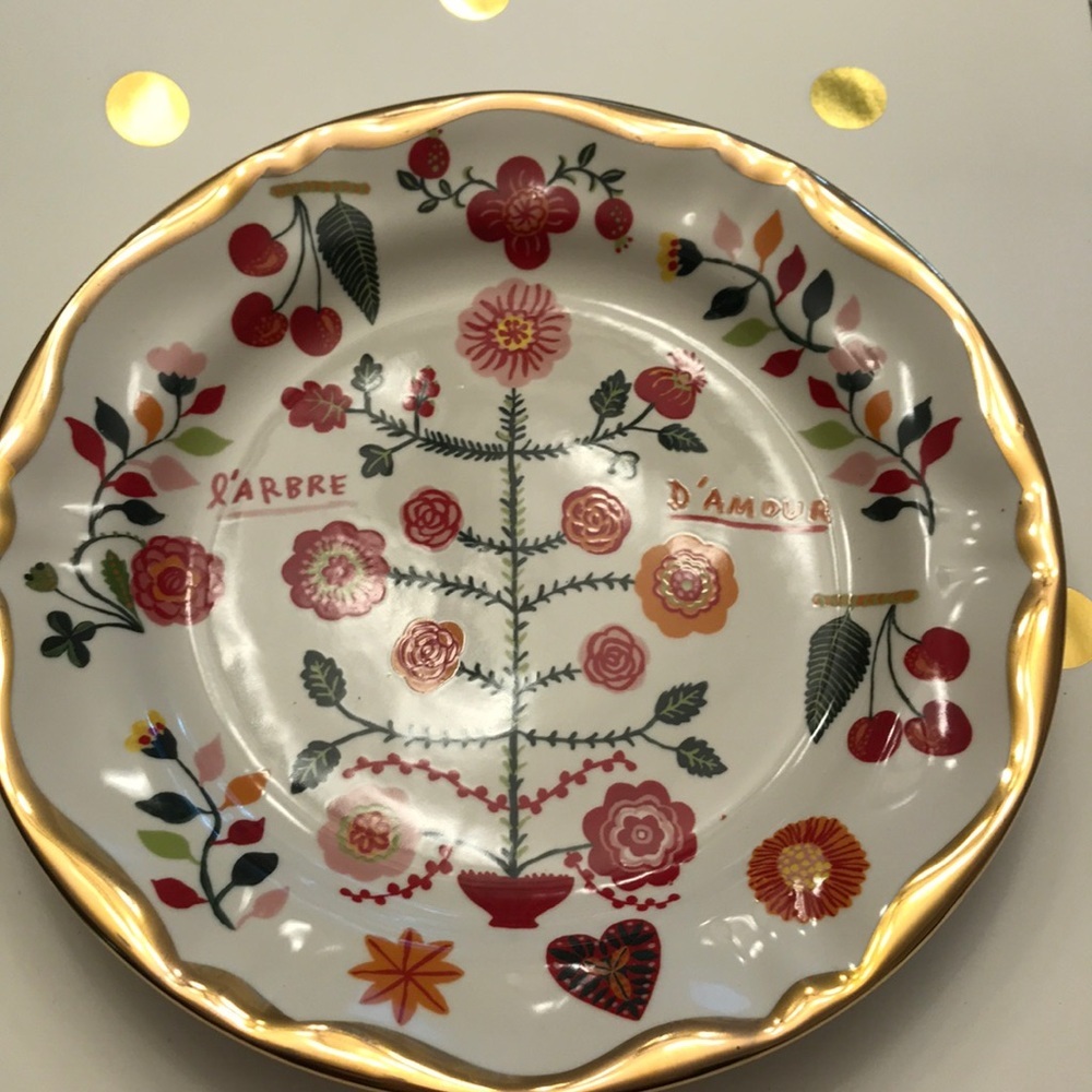 Anthropologie Natalie Lete Francophile plate new